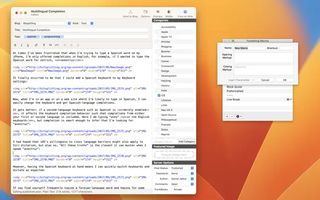 Download MarsEdit for MacOS Free