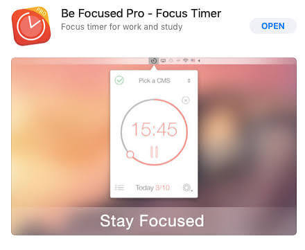 Be Focused Pro - Focus Timer for MacOS Free Download