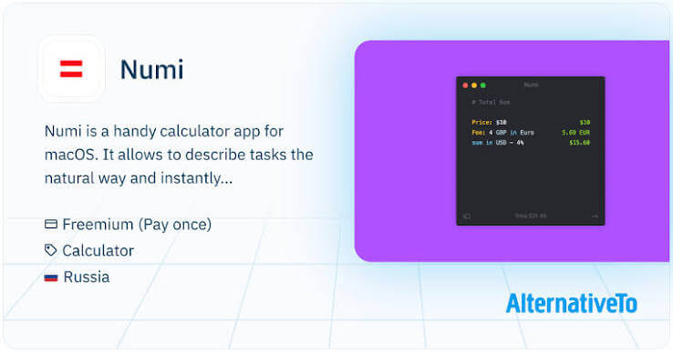 Numi 3.34 for MacOS Full Version Free Download