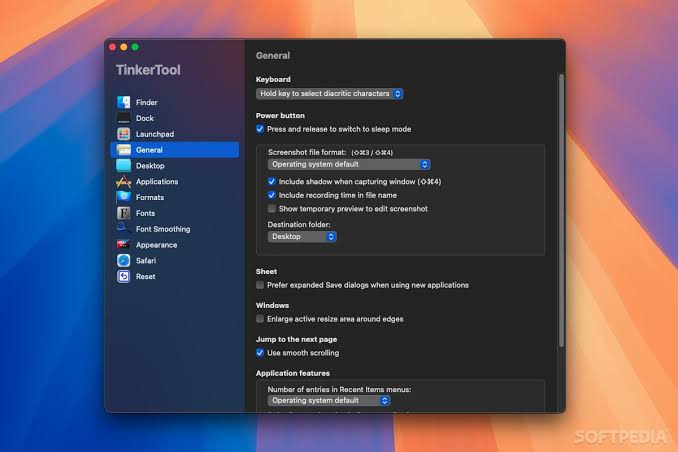 TinkerTool System 9.91 for MacOS Free Download