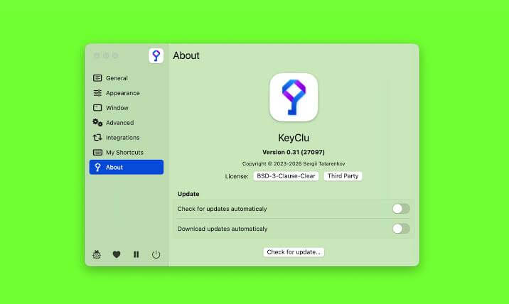 KeyClu Desktop for MacOS Free Download (Latest 2026)